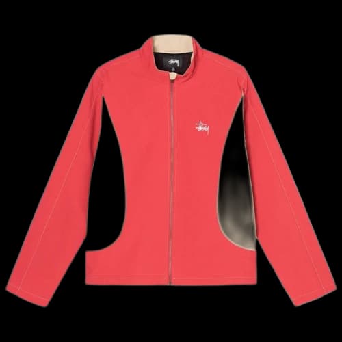 Stussy Panel Track Jacket 'Red'