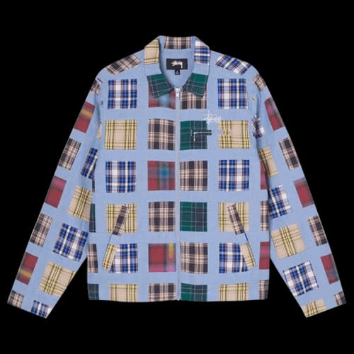 Stussy Madras Patchwork Zip Jacket 'Plaid'