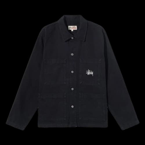 Stussy Canvas Chore Jacket 'Black'