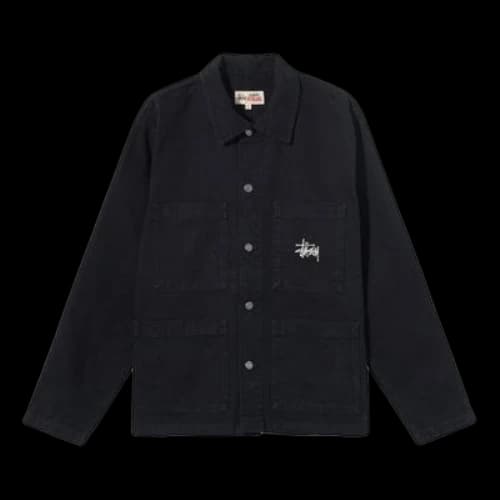 Stussy Alphabet Minimalistic Button Jacket Unisex Black