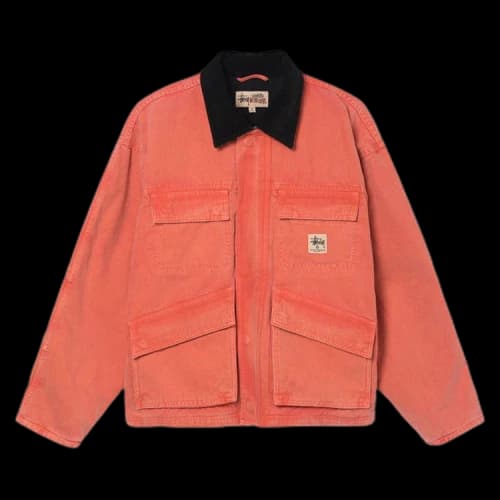 Stussy Washed Canvas Shop Jacket 'Orange'