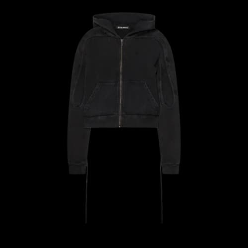 Ottolinger Sutured Zip Hoodie 'Black'