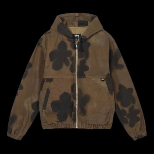 Stussy Floral Dye Work Jacket 'Brown'