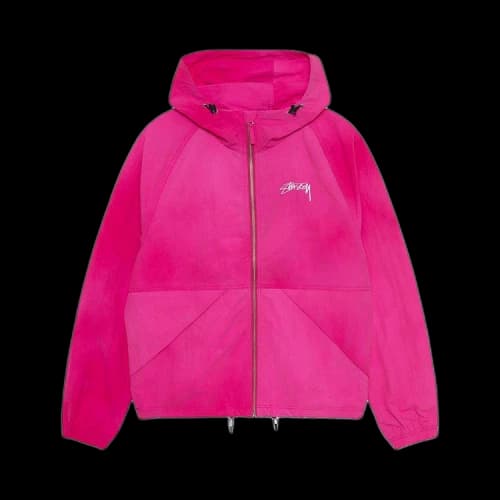 Stussy Wave Dye Beach Shell Jacket Fuchsia