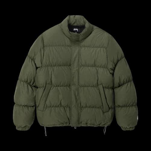 Stussy Ripstop Down Puffer Jacket Olive