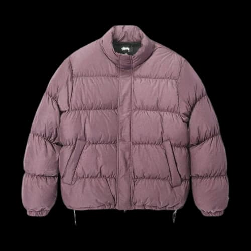 Stussy Ripstop Down Puffer Jacket Rose