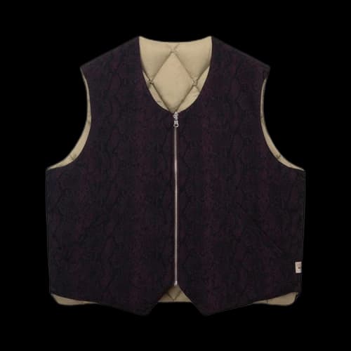 Stussy Python Reversible Vest Burgundy