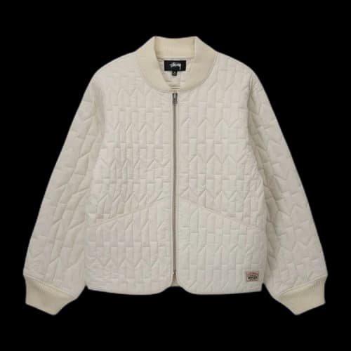 Stussy S Quilted Liner Jacket Cream