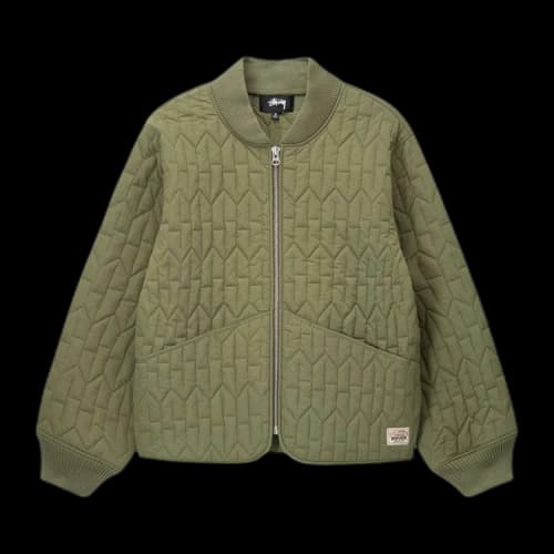 Stussy S Quilted Liner Jacket Olive