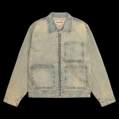 Stussy Zip Work Jacket 'Beach Wash'