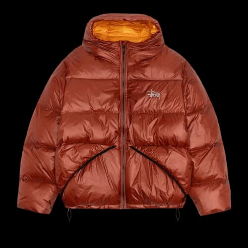 Stussy Down Parka Micro Ripstop 'Brick'