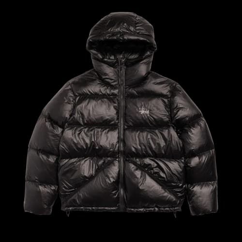 Stussy Micro Ripstop Down Parka 'Jet Black'