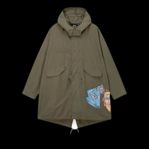 Stussy Goldie Fishtail Parka Olive