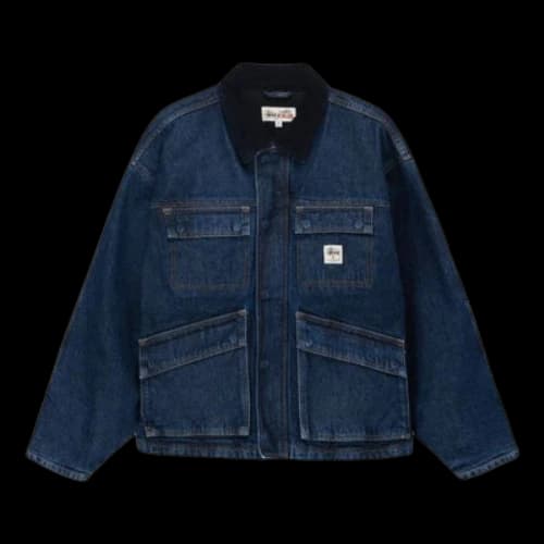 Stussy Washed Canvas Shop Jacket 'Blue'