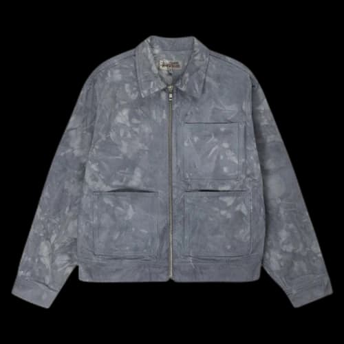 Stussy Wonderland Hand-Dyed Work Jacket Charcoal
