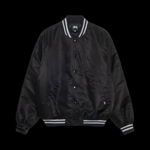 Stussy Sequins Satin Jacket 'Black'
