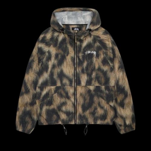 Stussy Beach Shell Fur Print Jacket 'Brown'