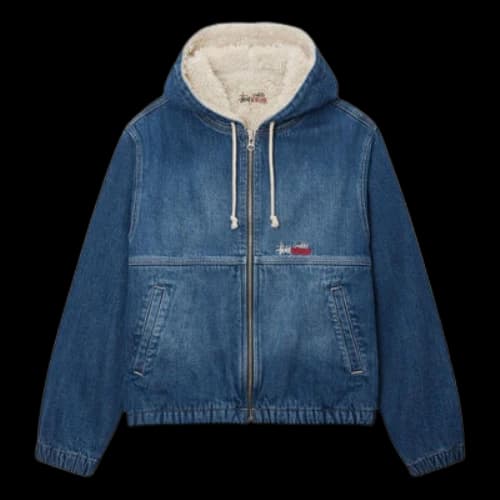 Stussy Denim Sherpa Work Jacket 'Blue'