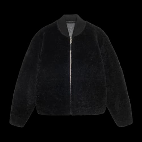 Stussy Shearling Bomber Black