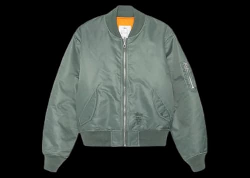 Stussy Built Reversible Bomber Jacket Grey