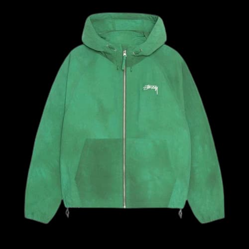 Stussy Beach Wave Dye Shell Jacket Pine