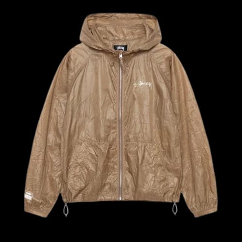 Stussy Beach Wrinkled Nylon Shell 'Brown'