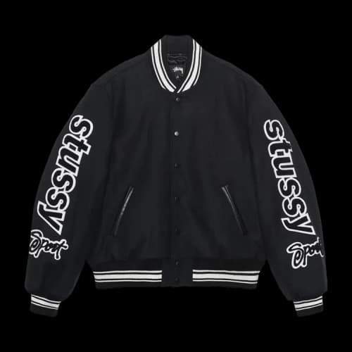 Stussy Varsity Competition Jacket Black