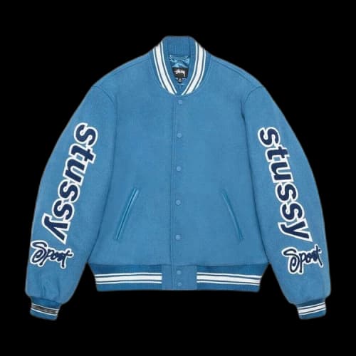 Stussy Varsity Competition Jacket Blue