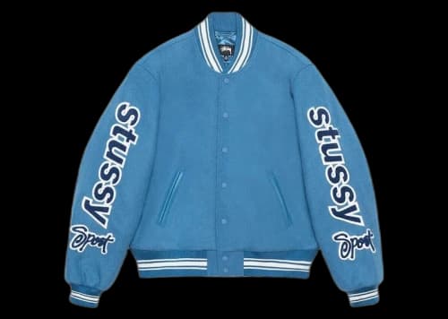 Stussy Varsity Competition Jacket Blue