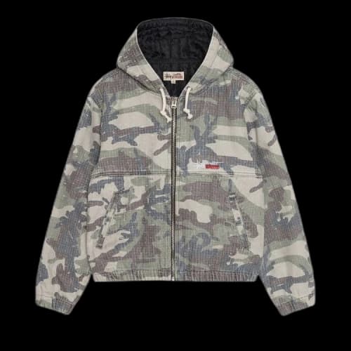 Stussy Needlepunch Work Jacket 'Woodland Camo'