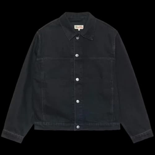 Stussy Trucker Denim Jacket Black