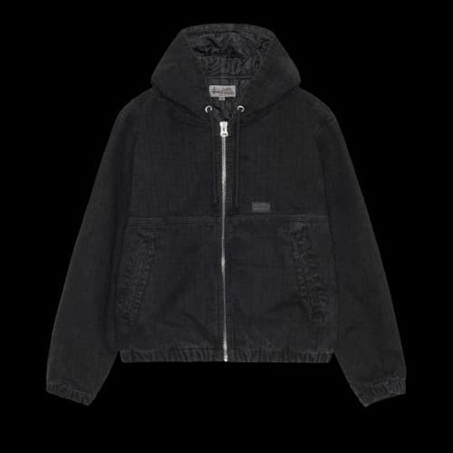 Stussy Work Canvas Needle Punch Jacket Black