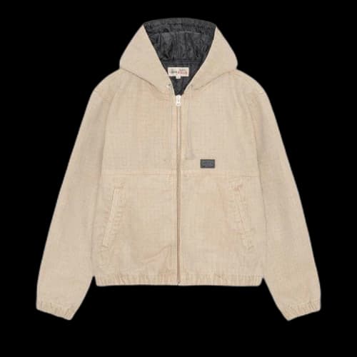 Stussy Work Canvas Needle Punch Jacket Khaki