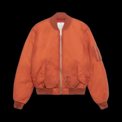 Stussy Waxed Built Bomber Jacket 'Rust'