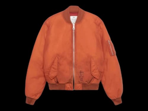 Stussy Waxed Built Bomber Jacket Rust