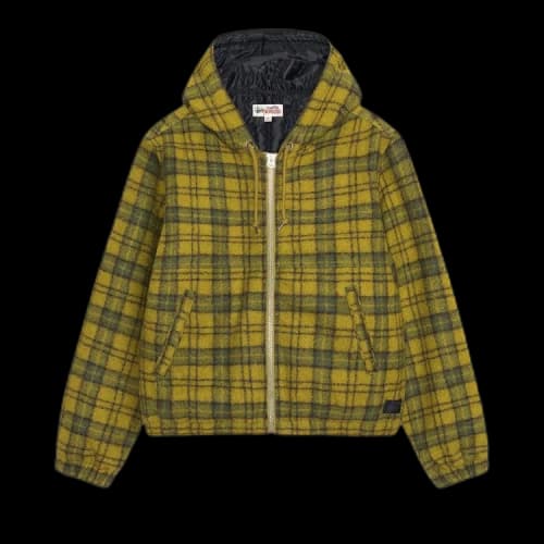 Stussy Wool Plaid Work Jacket Green