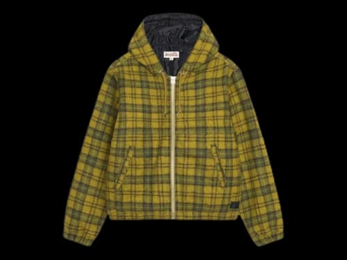 Stussy Wool Plaid Work Jacket Green