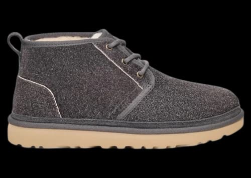 UGG Neumel Shaggy Suede Boot Dark Grey