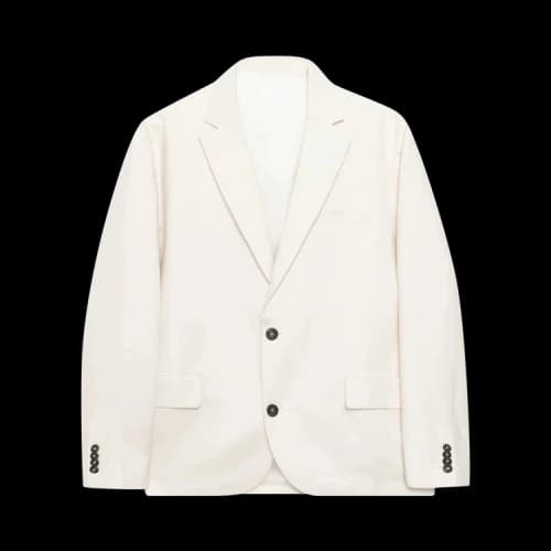 Stussy Textured Linen Blazer Bone