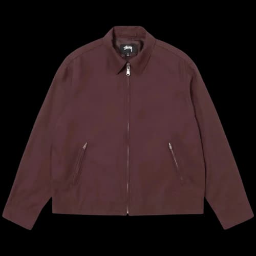 Stussy Garage Jacket Gabardine 'Maroon'