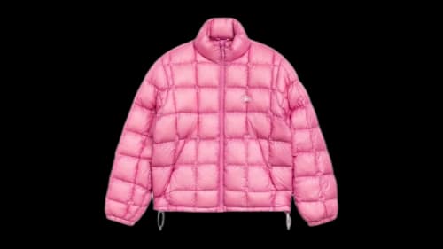 Stussy Midweight Puffer Jacket Pink
