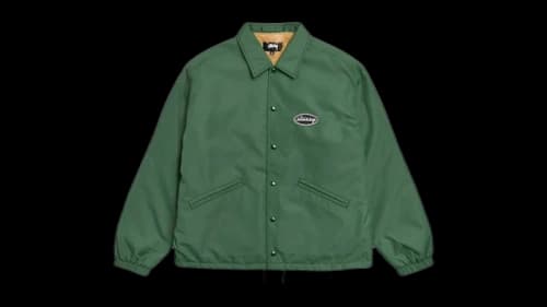 Stussy Coaches Jacket Green