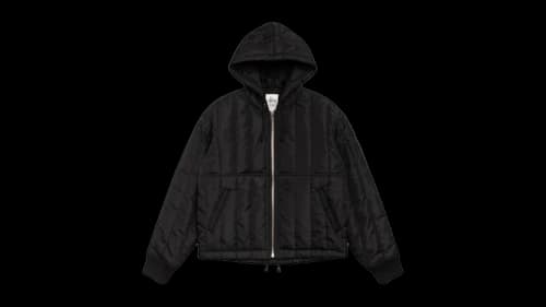 Stussy Quilted Nylon Work Jacket Black