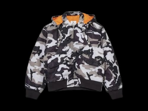 Stussy Flight Bomber Jacket Snow Camo