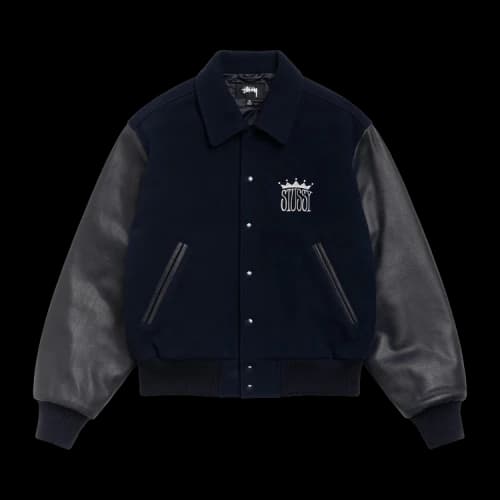 Stussy King Varsity Jacket 'Navy'