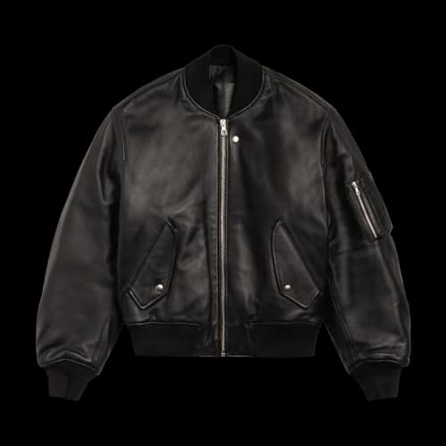 Stussy Leather Built Bomber 'Black'