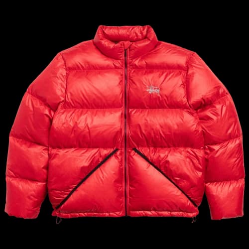 Stussy Micro Ripstop Down Jacket 'Red'