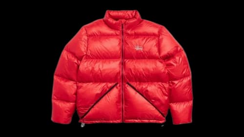 Stussy Micro Ripstop Down Jacket Red