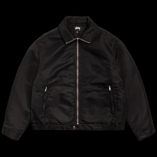 Stussy Pile Lined Zip Jacket 'Black'