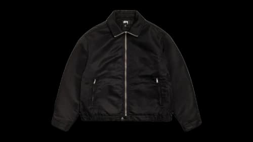Stussy Pile Lined Zip Jacket Black